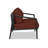 Delaine 56.5'' Wide Powder Coated Aluminum Loveseat with Cushions-70110009-70110002