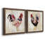 Pecking l'ordre I - ensemble de 2 peintures sur toile encadrées-1715453251-1715453256
