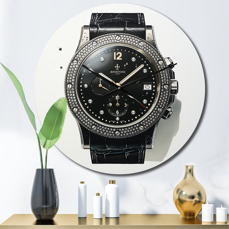 Minimalism Watch Metal Wall Clock, Medium