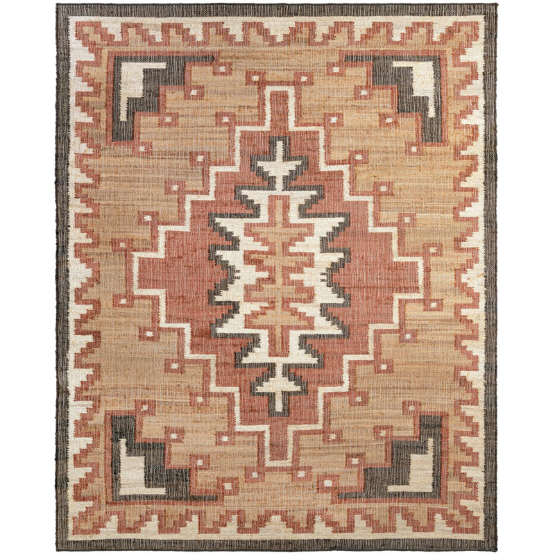  Reva Kala Handwoven Jute Rug, Rectangle 7'10" x 10'