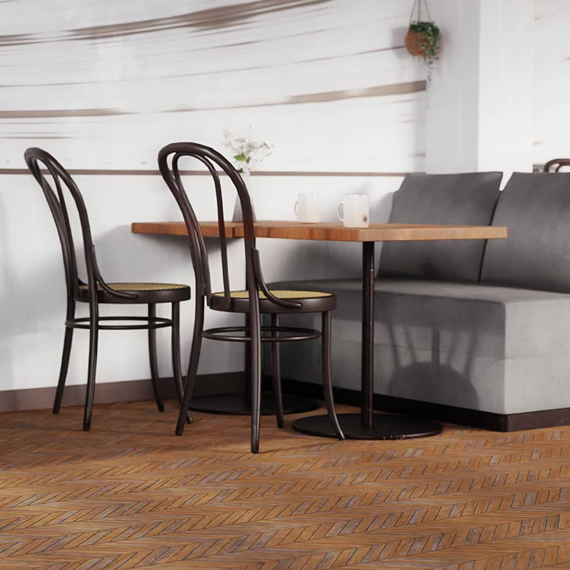 Eternal 9x20 Chevron Matte Wood Look Porcelain Mosaic Tile