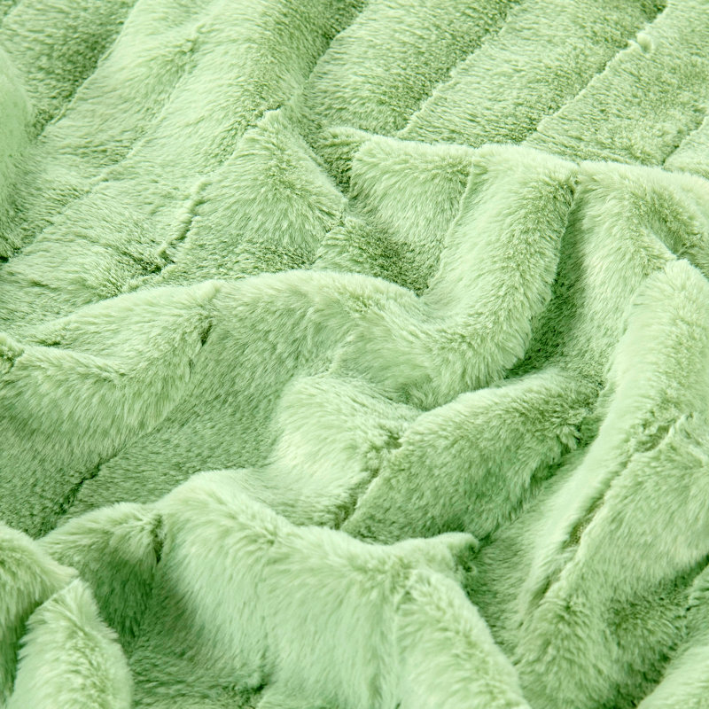 Throw Blanket, 152.4cm x 203.2cm, Nile Green