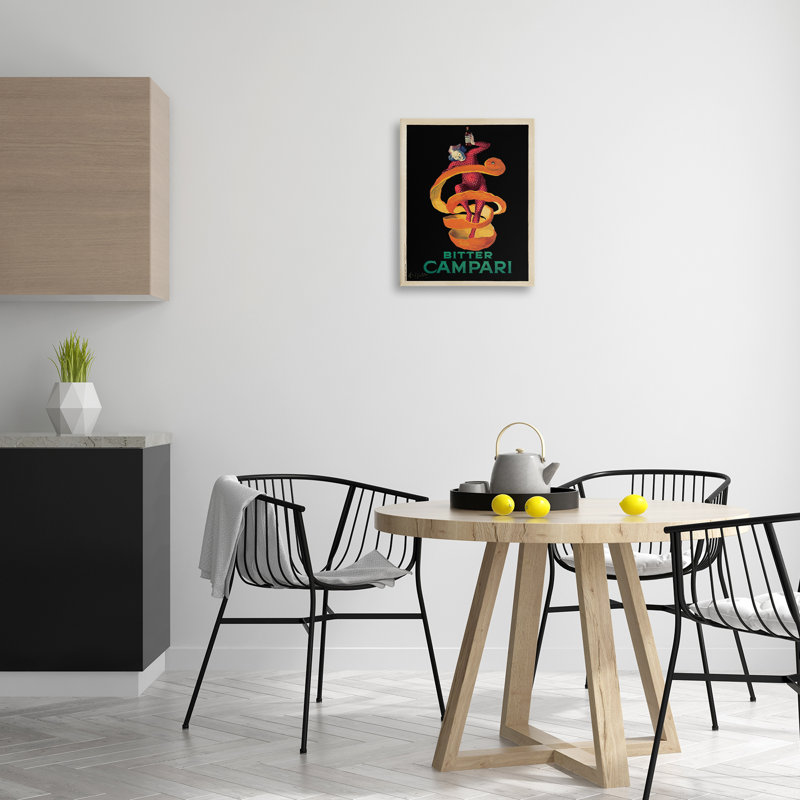 «Orange Peel Compari», art mural sur toile par Marcello Nizzoli, H 20 po x l 16 po