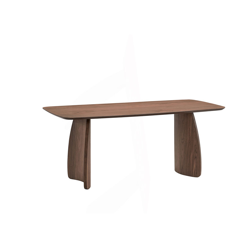 Dining Table With Unique Curved Base