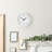 Dorch Wall clock Plastic Silent Suitable for decoration 12in White