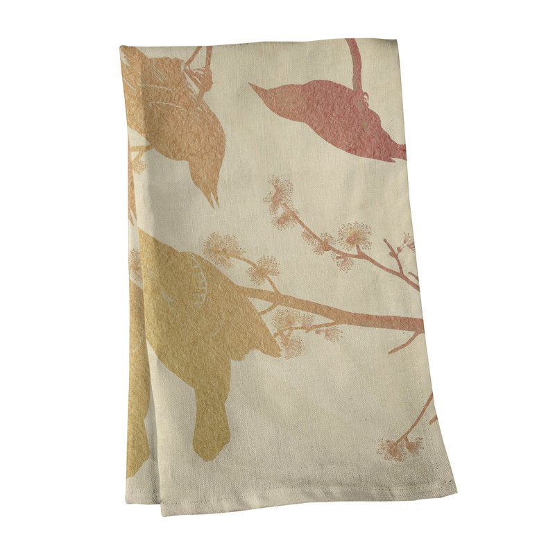 Serviette à thé à oreilles starling, Polyester sergé, Orange