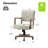 Bromley Farmhouse Linen Task Chair with Solid Wood Arm and Nailhead Trim-1411333448