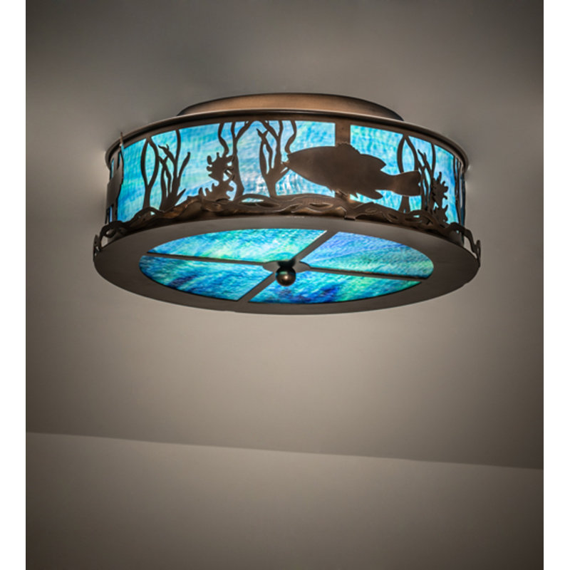 Bass And Pike 2 - Light Semi Flush Mount