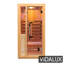 Metro Lane FAR Infrared Sauna with Remote Control in Hemlock