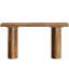 Console à pieds en bois épais