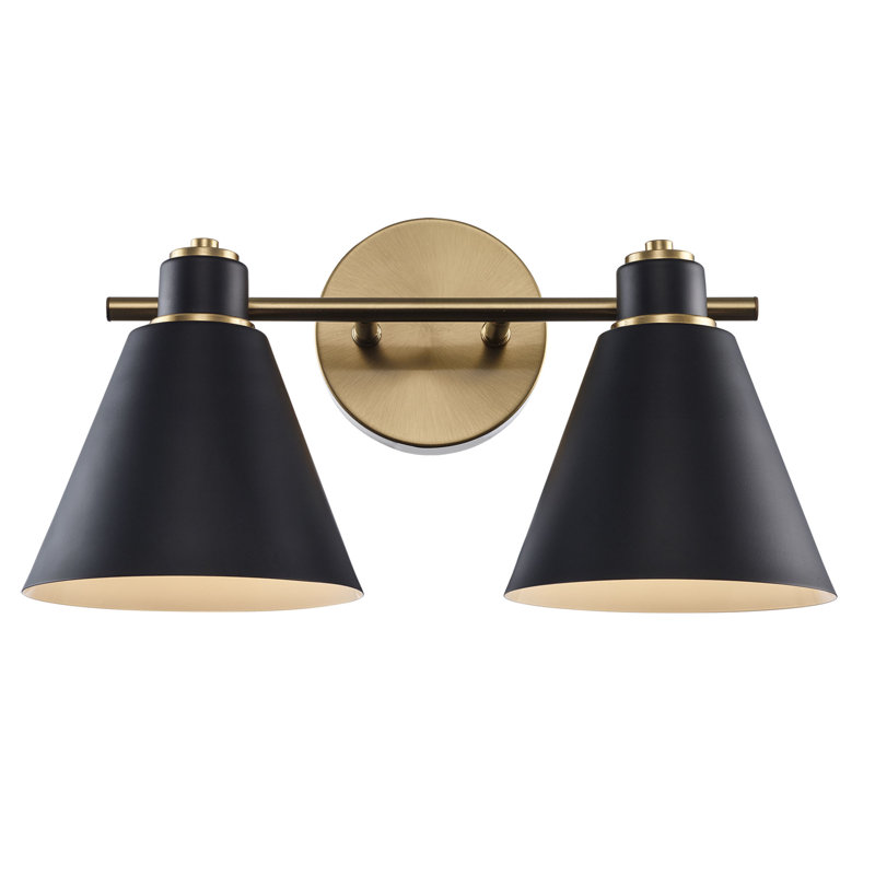 Kamjeet 2 - Light Dimmable Vanity Light, Or antique / Noir