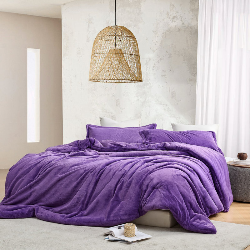 Ensemble d'édredon surdimensionné Love Thick - Chunky Bunny, 1 édredon de très grande taille et 2 taies déco, Mauve