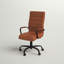 Ergonomic Upholstered High-Back Swivel Office Chair-122619327-44017406