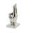 Porcelain Ceramic Gesture Hands Decorative Silver Sculpture Set