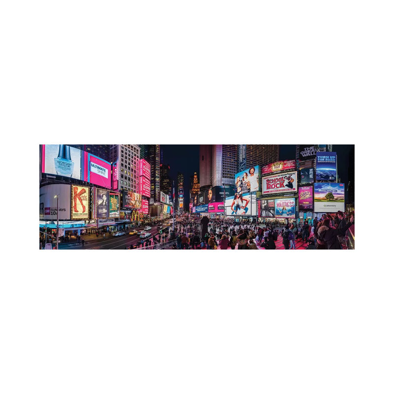 Times Square, Manhattan, New York City, New York State, USA by Panoramic Images - Wrapped Canvas Panoramic Print