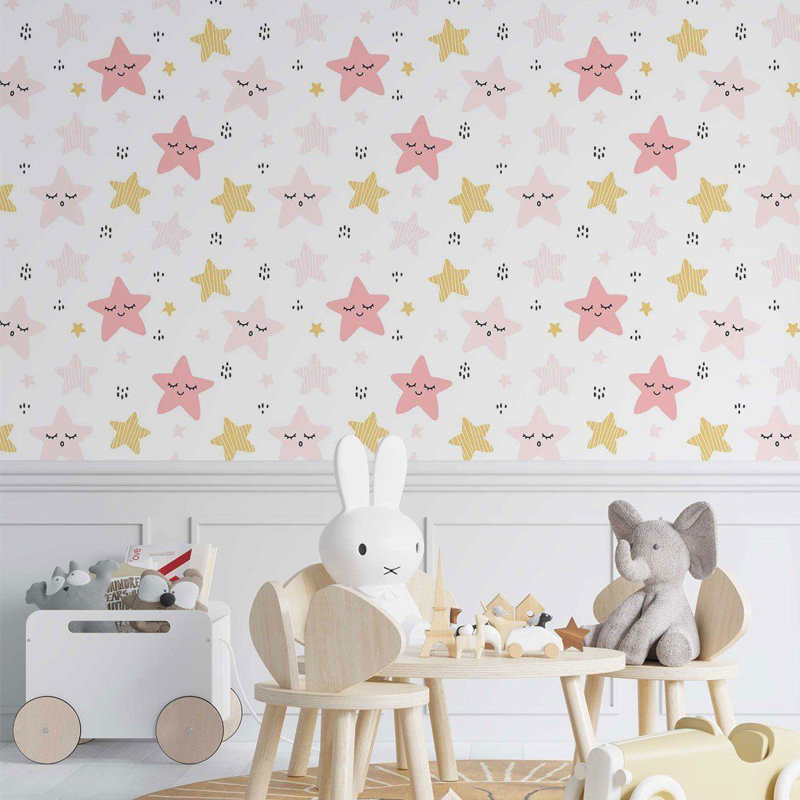 Rouleau de papier peint adhésif Blairsville, 126 po x 24 po