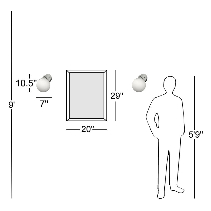 Hepburn 1 - Light Dimmable Armed Sconce, Brushed Nickel/Chrome