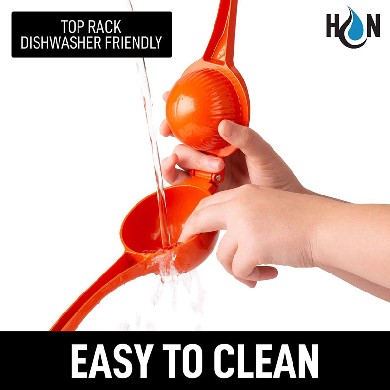 Zulay Kitchen Hydration Nation Handheld Metal Orange Squeezer Citrus Juicer Manual Press