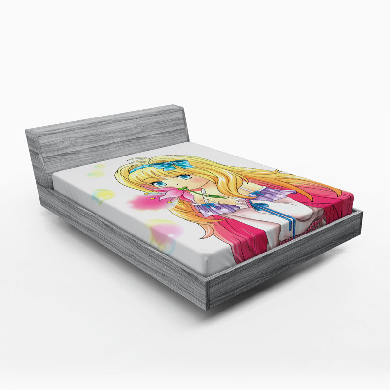 Drap-housse pour bulles gonflables anime manga fille, Drap-housse de taille double