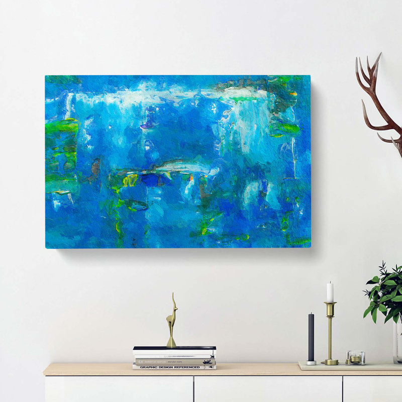 Abstract Art Painting Vol.222 - Wrapped Canvas, 35cm H x 50cm W x 3cm D