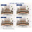 Printed Bedspreads 3 Piece Trendy Multi Comforter Bed Throw with Matching Pillow Shams-114397944