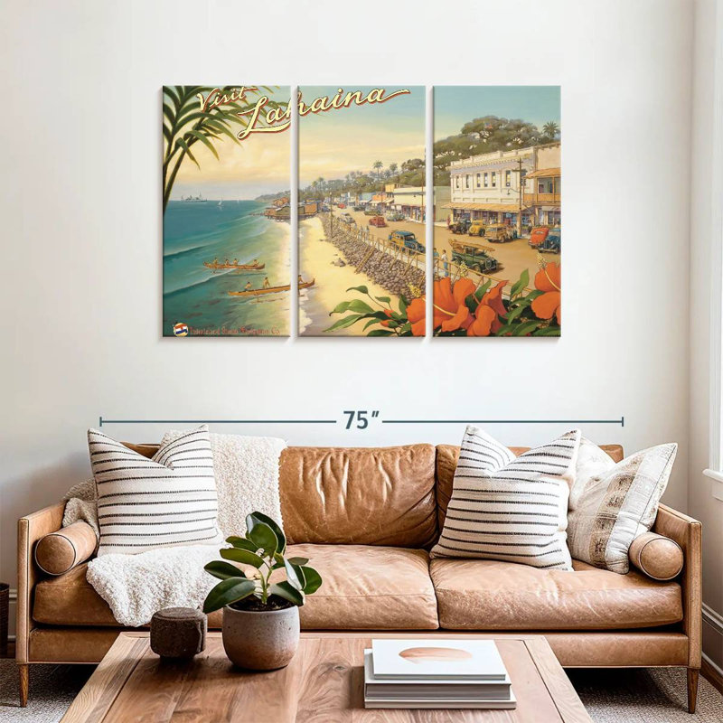 Gillard Visit Lahaina, 36" H x 57" W