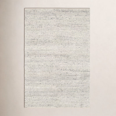 Zekia Beige Gray Flatweave Wool Rug