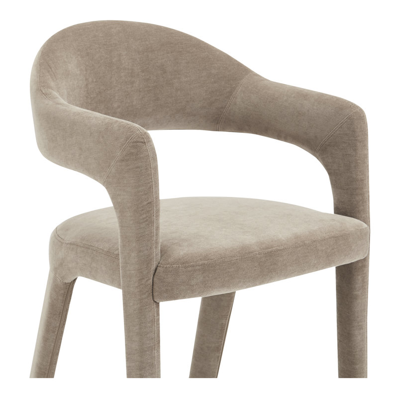 Martens Upholstered Stool, Bar Stool (30.3" Seat Height), Camel