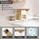 2-handle Bathroom Faucet with Drain Assembly