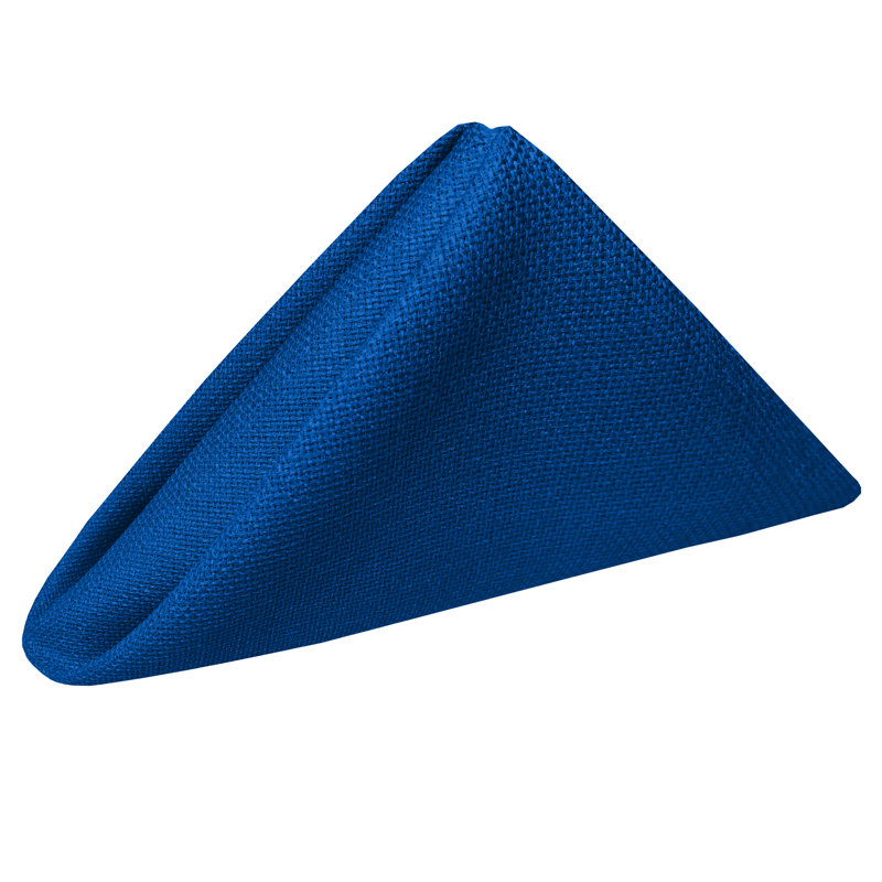 Aizhan Polyester Square Napkin, Royal, 10" x 10"