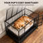 Cage pour chien robuste de 48 pouces pour grands chiens