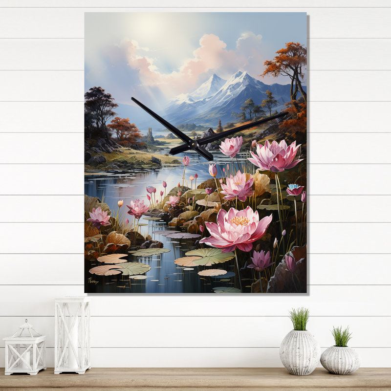 Edis - Horloges murales fleurs, Moyen