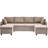 Chenille With Square Arms Sofa-516450593