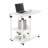 Aarah Mobile Rolling Laptop Side Table with Storage-521624434-521624435