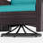  Imalai Outdoor Rocking Swivel Rattan Chair Set Removable Cushions & Coffee Table-664410495