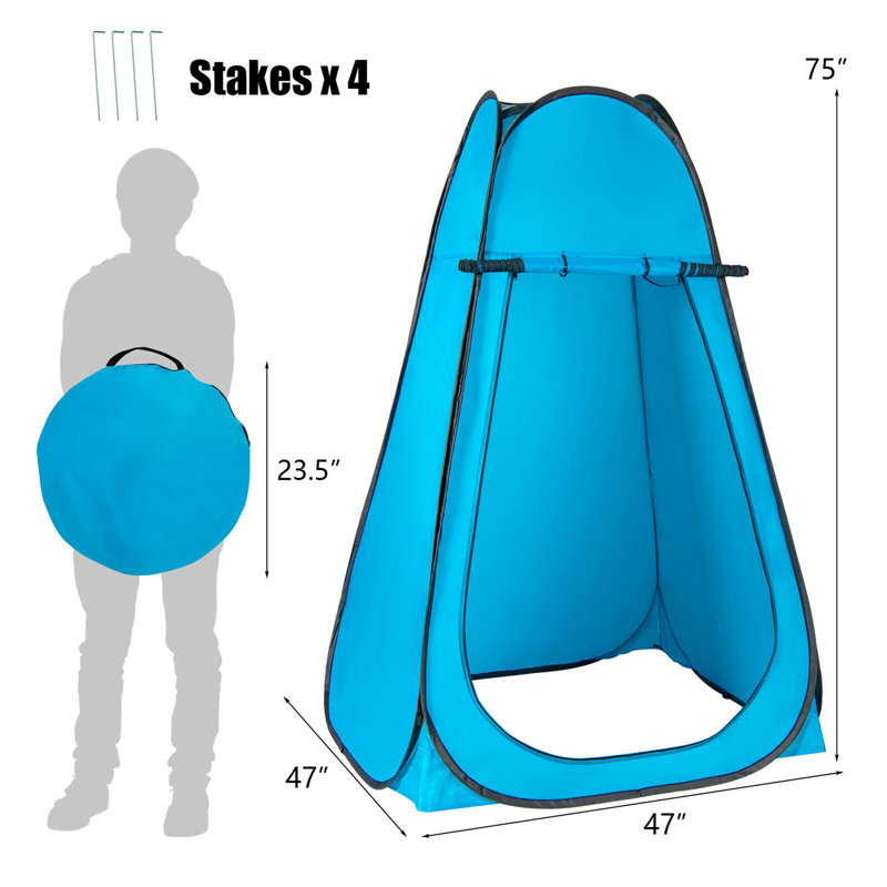 Tente d'intimité pour 1 personne avec sac de transport