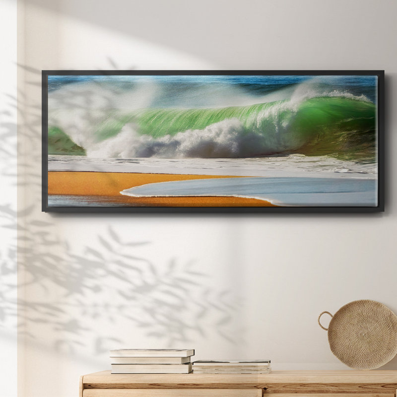 The Wave- Framed Canvas, 24" H x 60" W