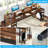 78.74" W Double Computer Desk With Monitor Stand, Two Person Desk With 4 Open Shelf-493810718