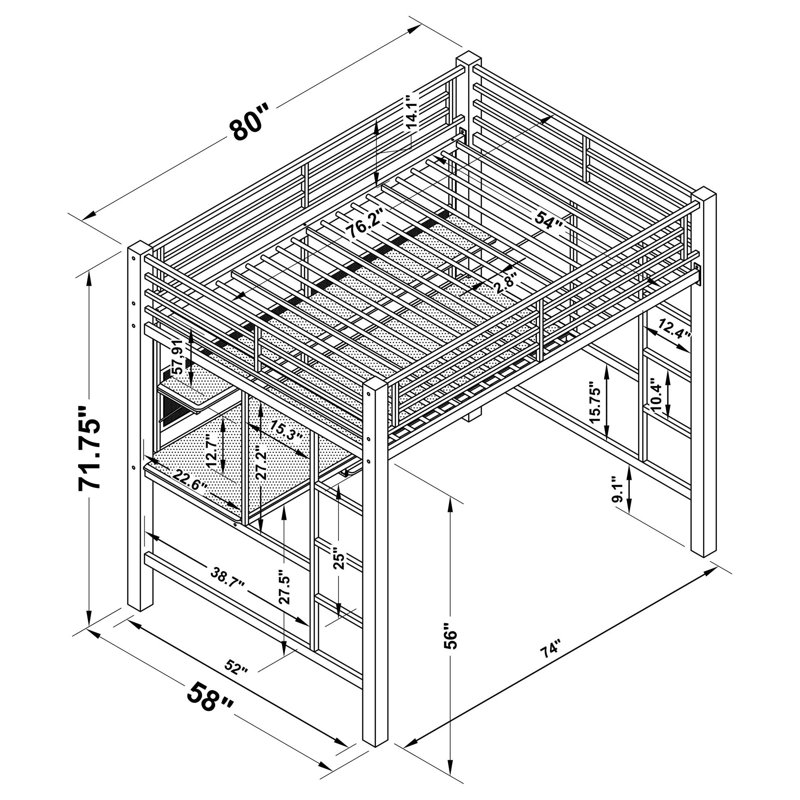 Lit mezzanine double Ranier