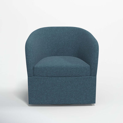 Lesia Upholstered Swivel Barrel Chair