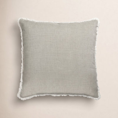 Helma 20" x 20" Embroidered Linen Pillow Cover