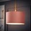 20cm H Velvet Drum Pendant Shade ( Screw On )-137702871-188958257