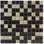 Carreau de mosaïque en pierre empilée en verre 1 po x 1 po pour mur et plancher