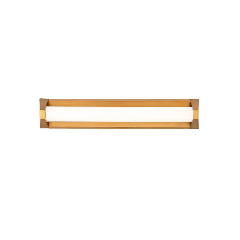 Swale 20" Dimmable LED Bath Vanity & Wall Light With Built In Color Temperature Switch (2700K/3000K/3500K/4000K), Aged Brass