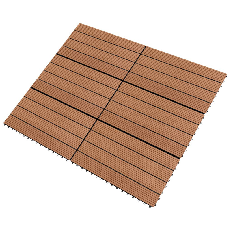 Carrelage de terrasse pour l'extérieur VidaXL 6 pièces, Brun