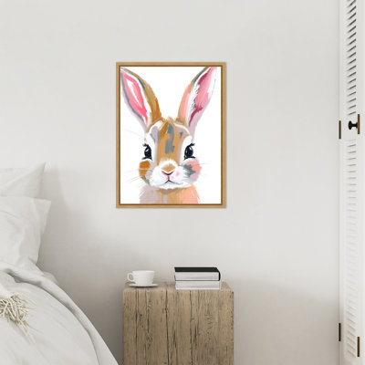 «Bunny» par Iniyah, reproduction d'art sur toile encadrée