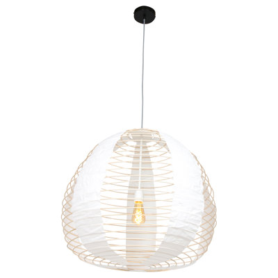 Rogers 1 - Light Beige Bell Pendant