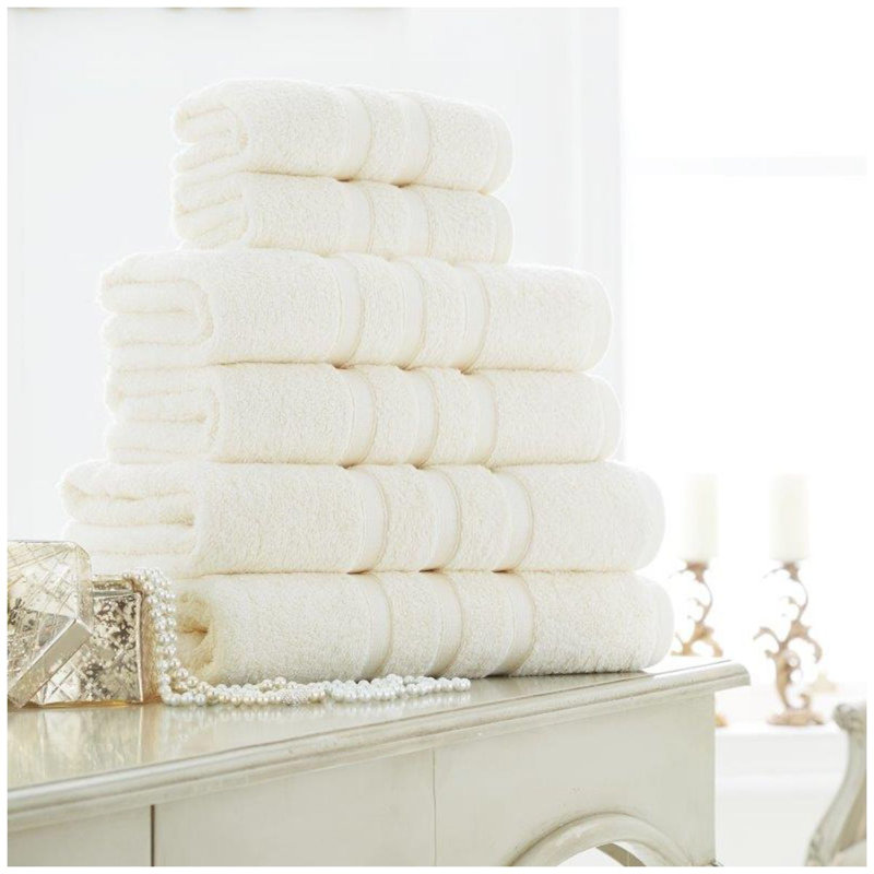 Zero Terrycloth Bath Towels - Set of 2, Cream