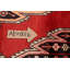 Tapis décoratif en laine de conception unique noué à la main de couleur rouge Hamedan de 4 pi 2 po x 6 pi 7 po Caillan