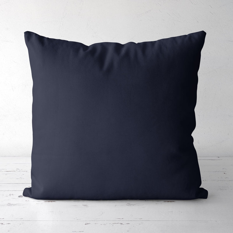 Housse et insert de coussin carré Tiya, Bleu marine